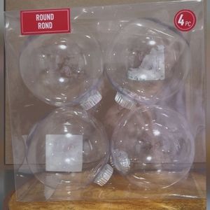 DIY glass ornaments- 4 peices